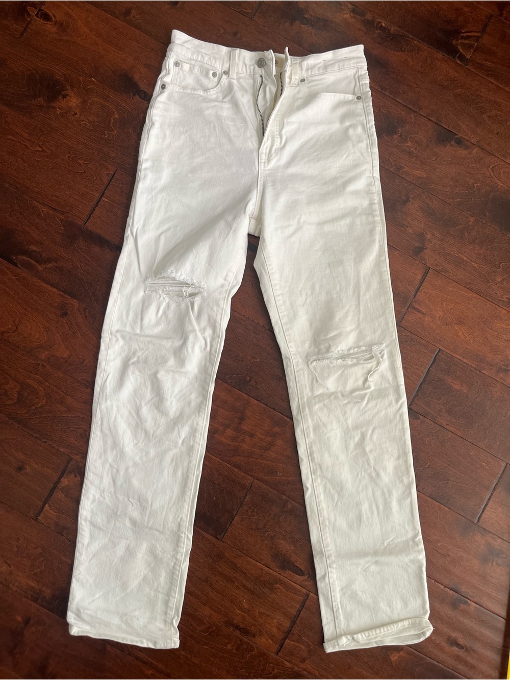 Madewell 90s Straight white jeans - 27tall